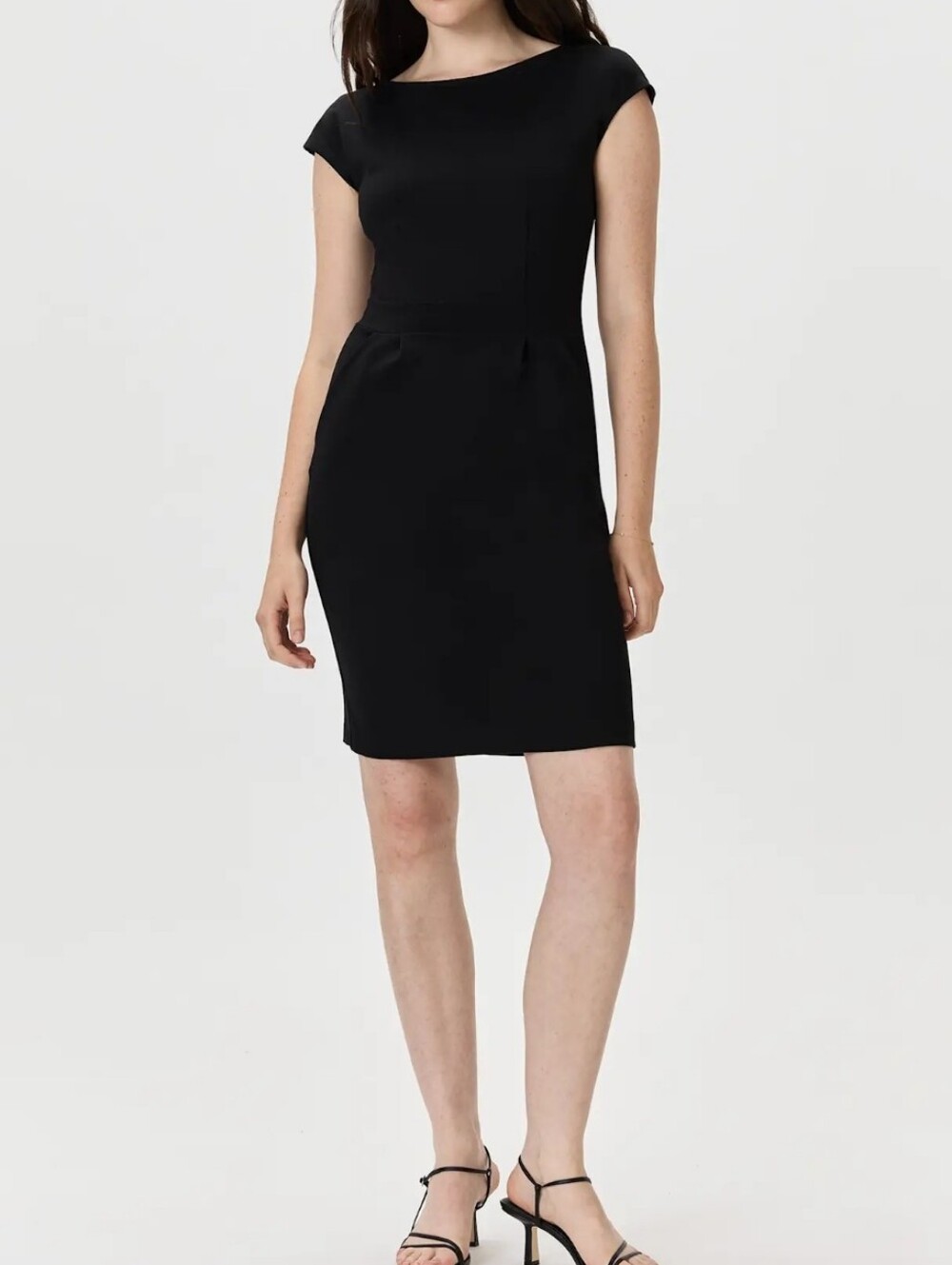 Quince Ultra-Stretch Ponte Cap Sleeve Dress Dress XS NWOT Unwashed  Unworn